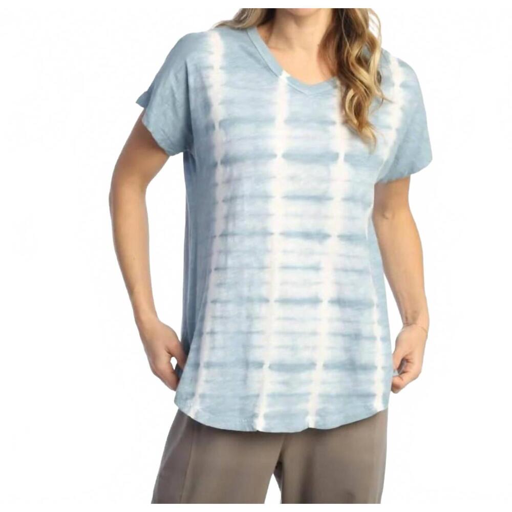 NEW JESS & JANE mineral washed cotton top in silver